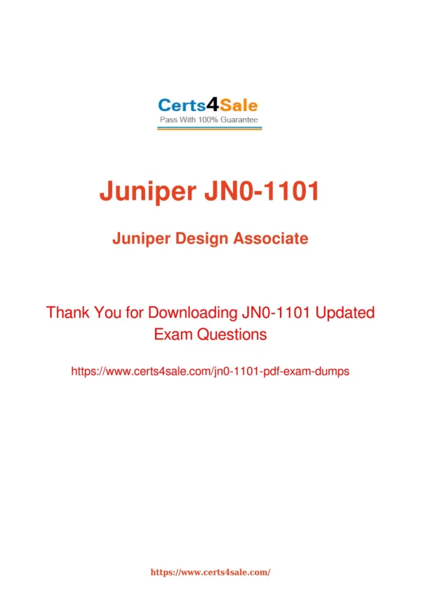 jn0-1101 Dumps Questions - JN0-1101 Juniper Exam Questions