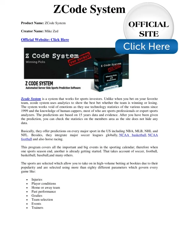 Mike Zed’s ZCode System PDF Free Download