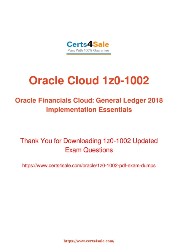 1z0-1004 Dumps Questions - 1Z0-1004 Oracle Exam Questions