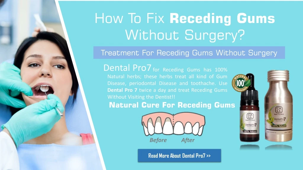 how to fix receding gums without surgery