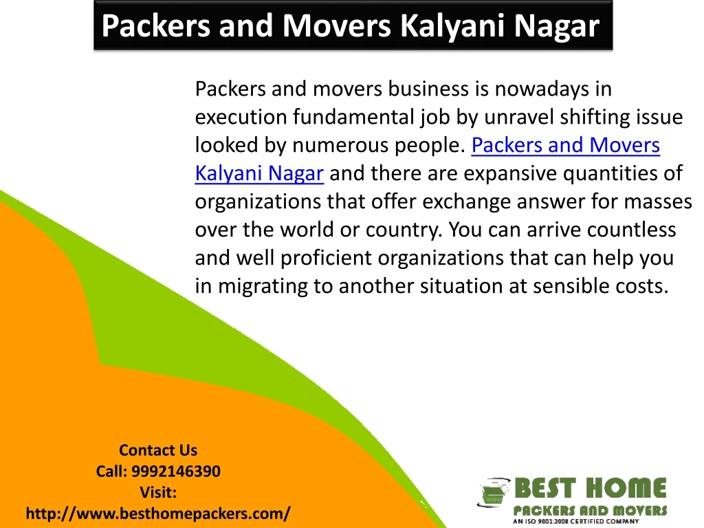 packers and movers kalyani nagar