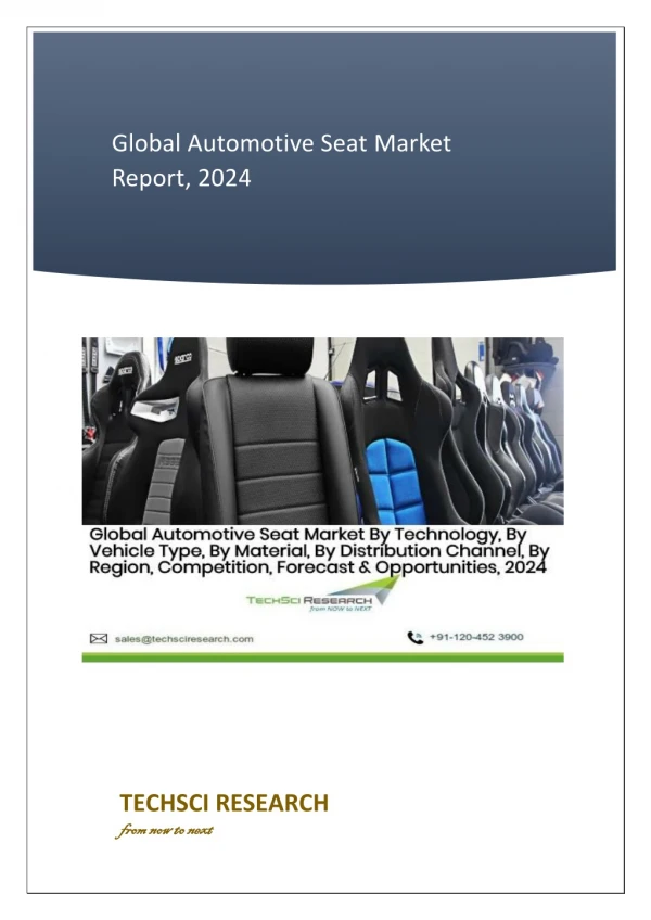 Global Automotive Seat Market Report with Competition Tracking, Forecast & Opportunities, 2024