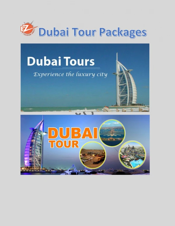 Dubai Tour Packages - Book Dubai Packages Online
