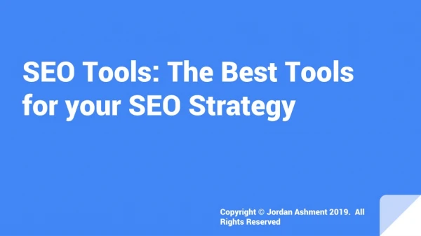 SEO tools: The best tools for your seo strategy