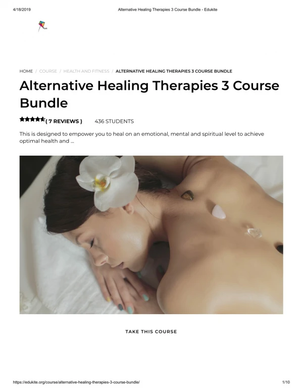 Alternative Healing Therapies 3 Course Bundle - Edukite