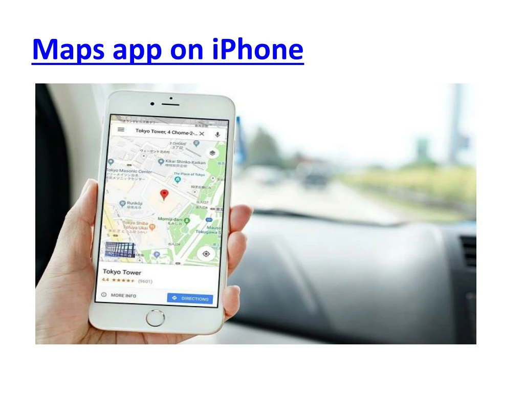 maps app on iphone