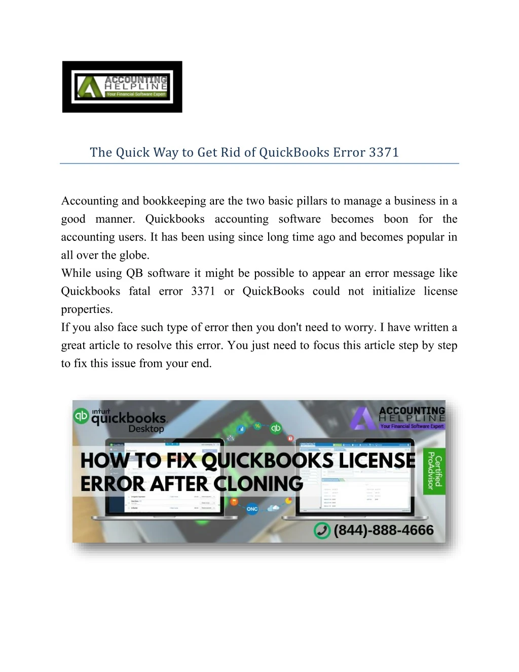 the quick way to get rid of quickbooks error 3371