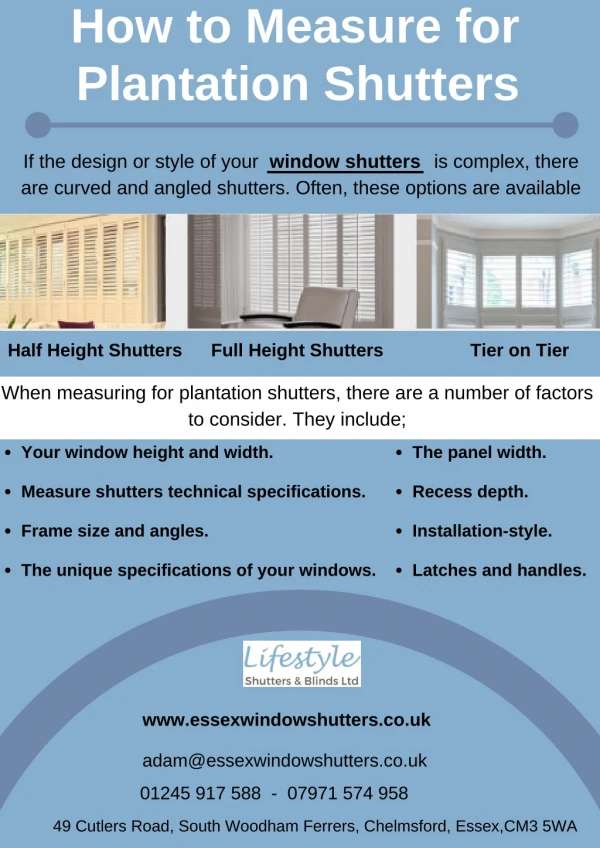 How to measure for plantation shutters
