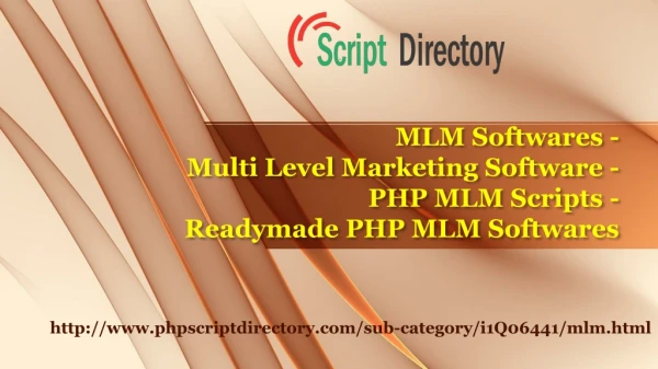 PHP MLM Scripts - Readymade PHP MLM Softwares