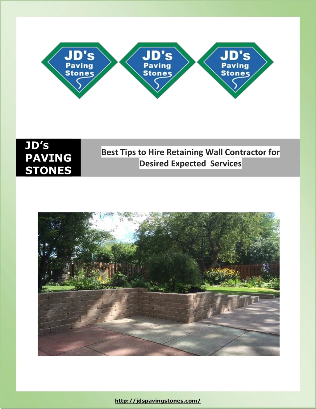 jd s paving stones