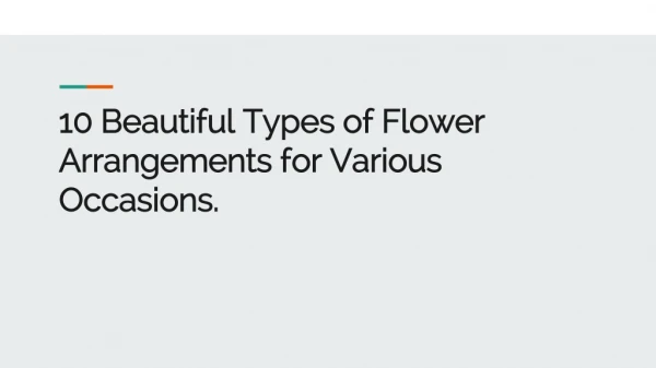 10 beautiful types of flower arrangements for various occasions