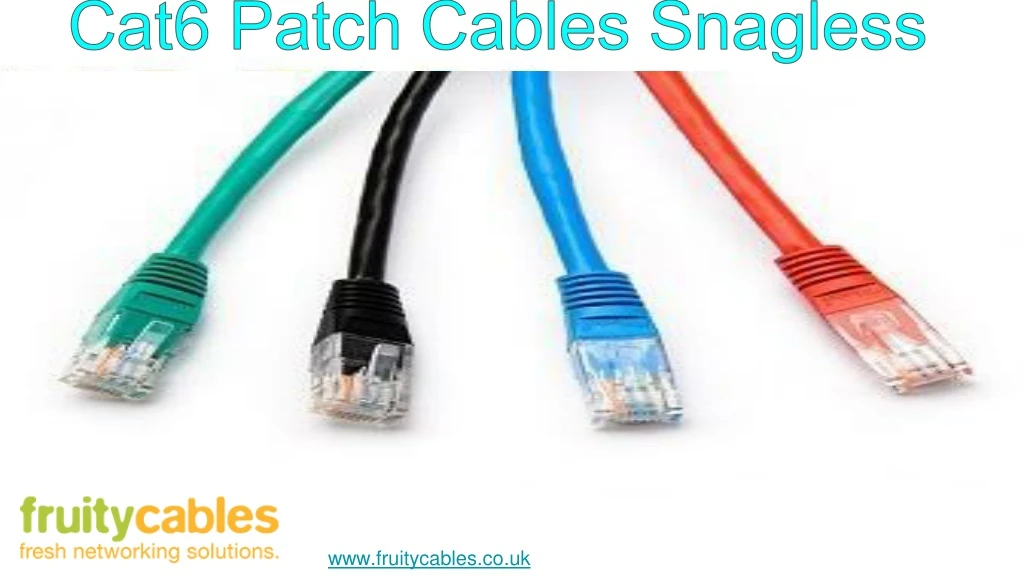 cat6 patch cables snagless