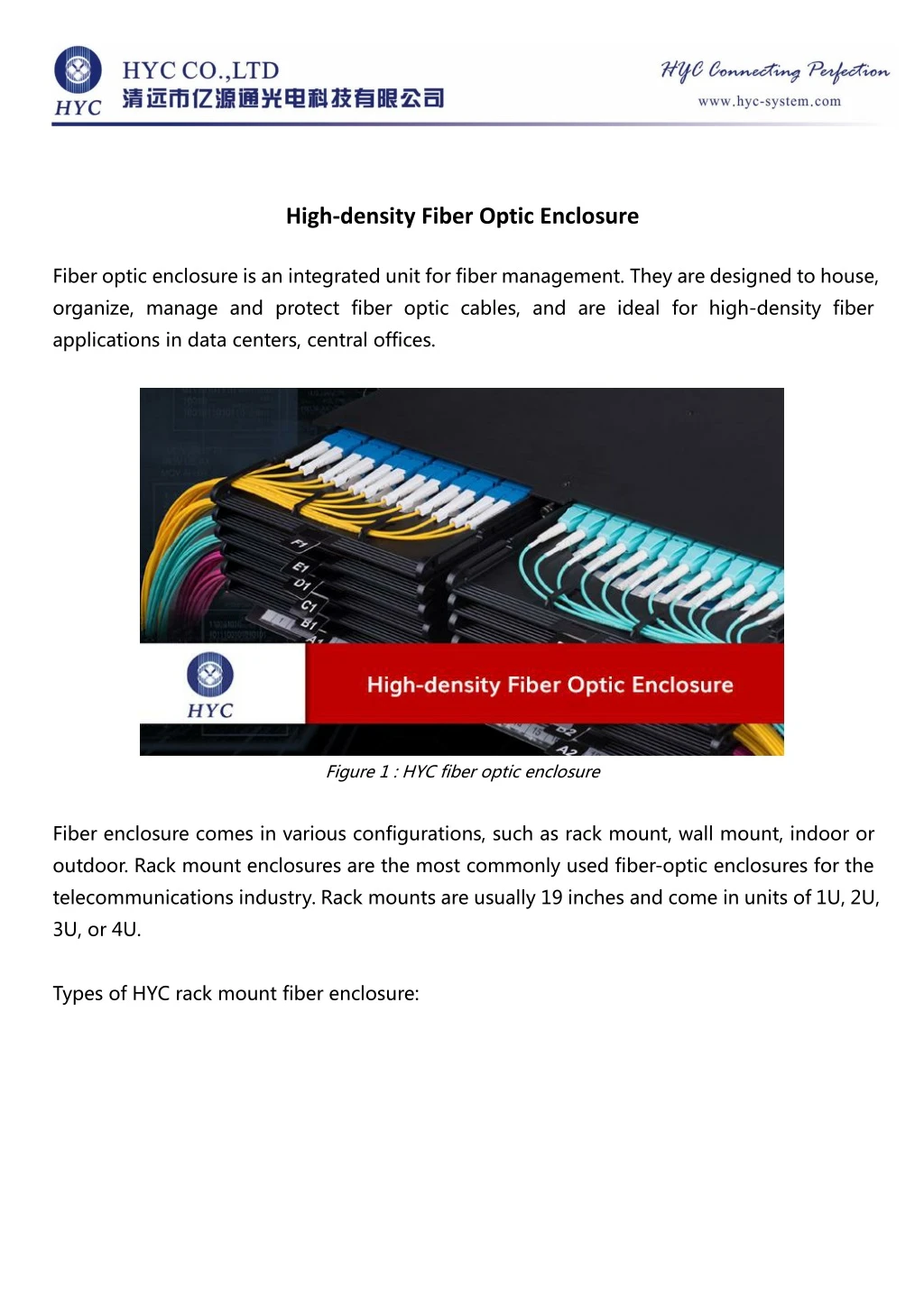 high density fiber optic enclosure