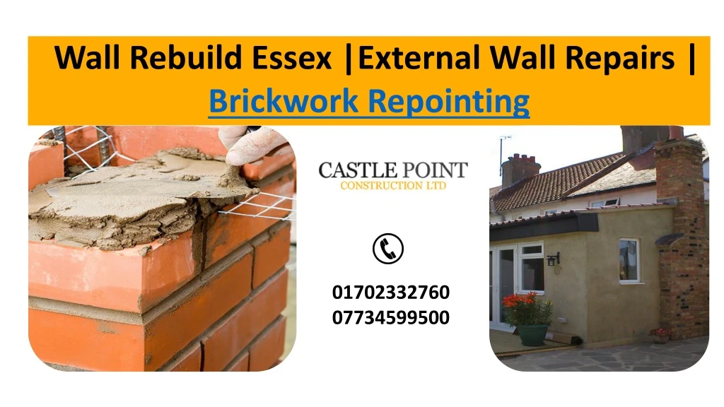 wall rebuild essex external wall repairs