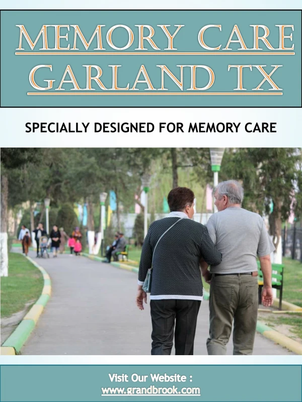 Memory Care Garland TX
