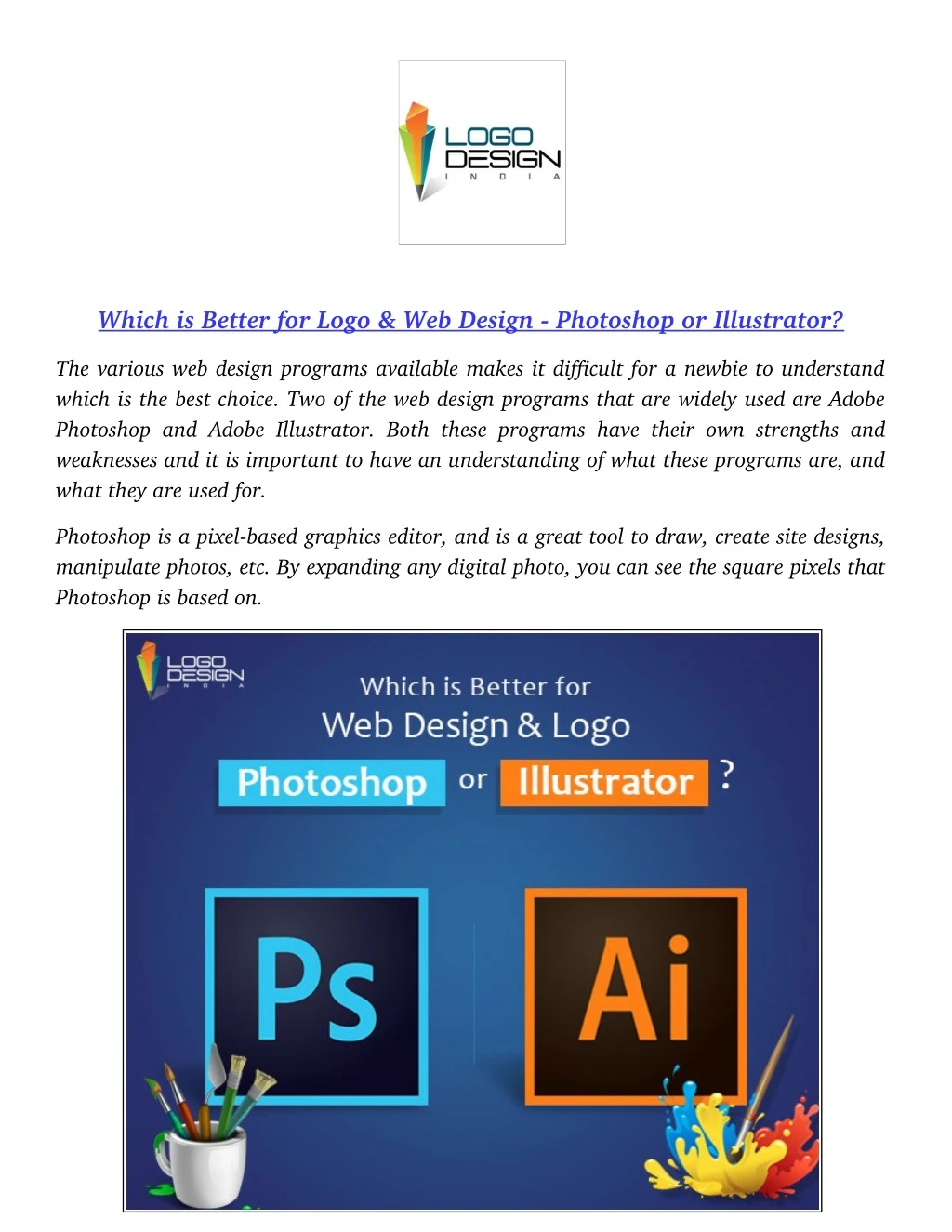 which is better for logo web design photoshop