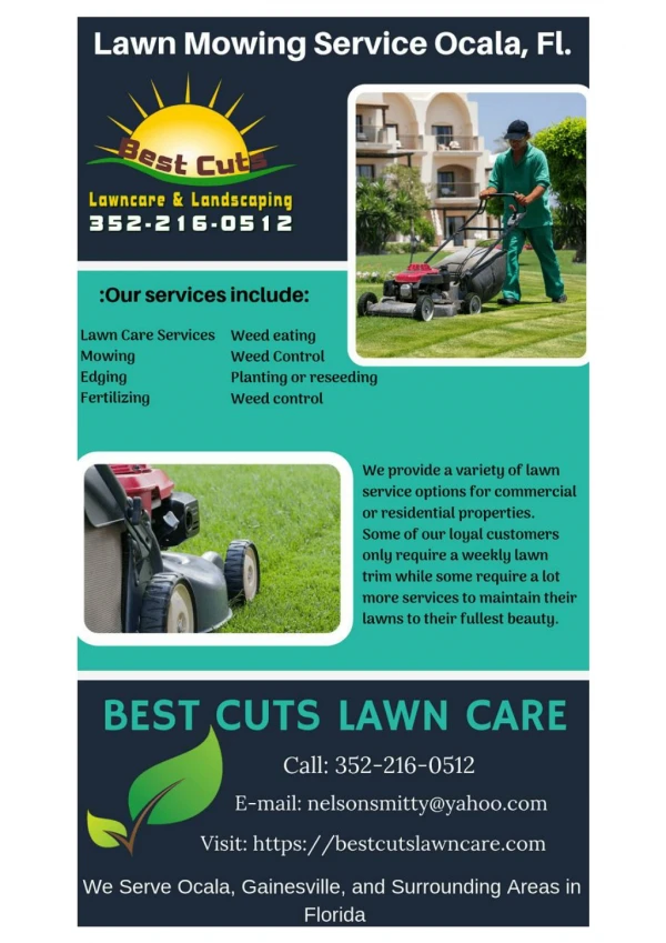 Commercial and Residential Lawn Care and Landscaping Services, Ocala Florida