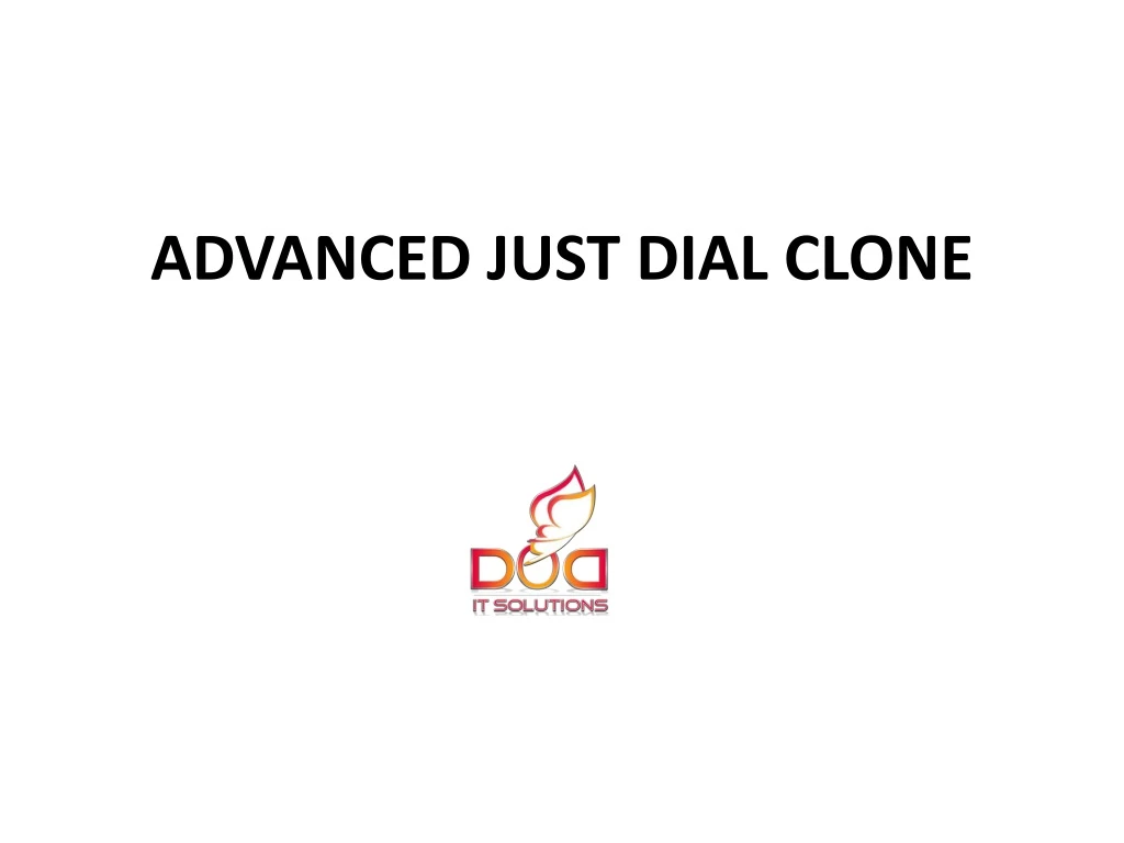 advanced just dial clone