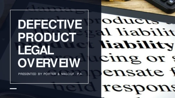 Defective Products Attorney in Mississippi Can Help You