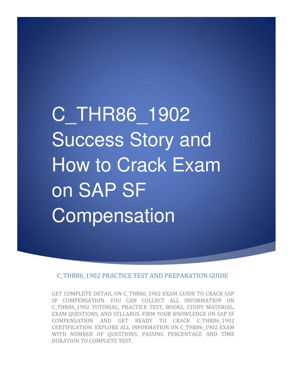 c thr86 1902 success story and how to crack exam