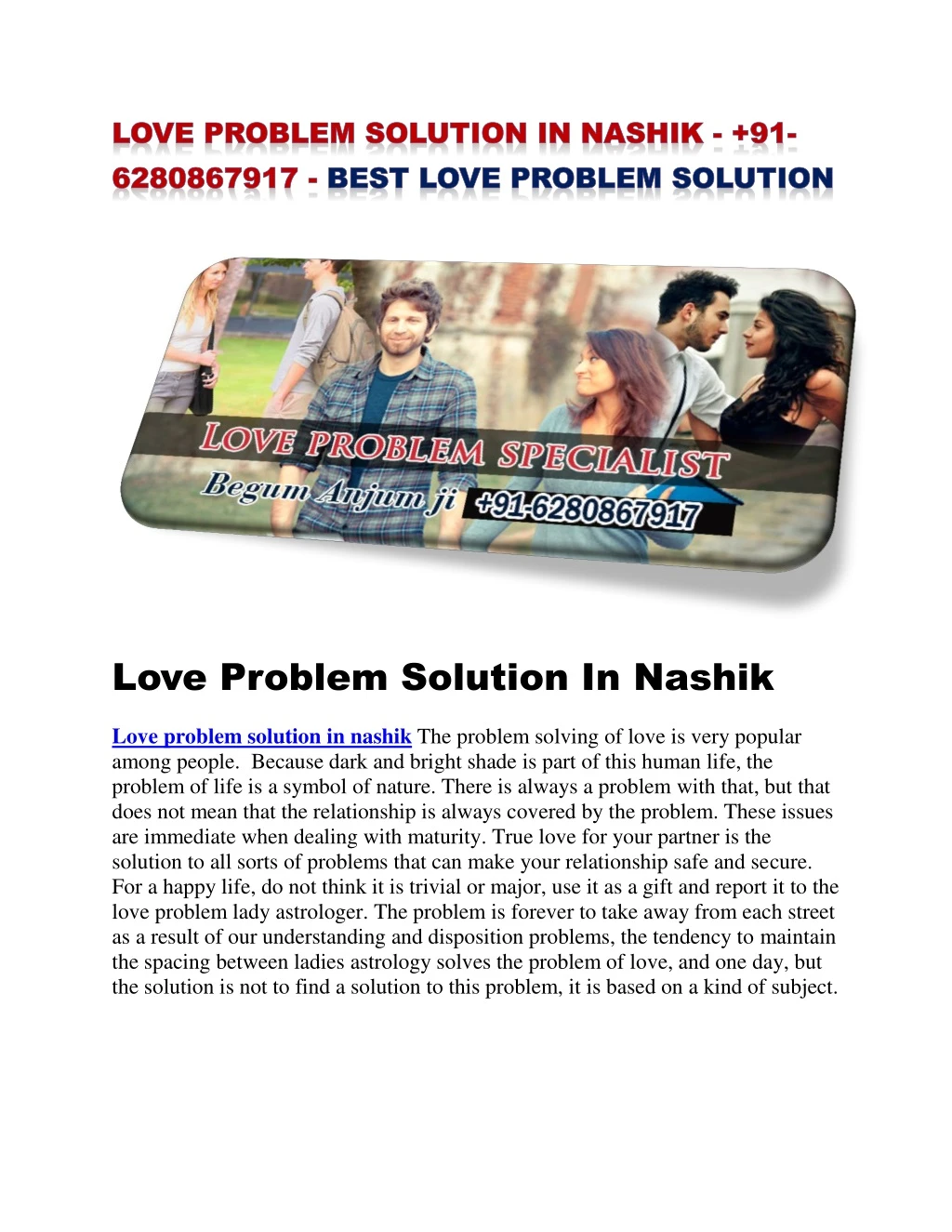 love problem solution in nashik