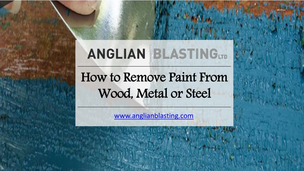 how to remove paint from wood metal or steel