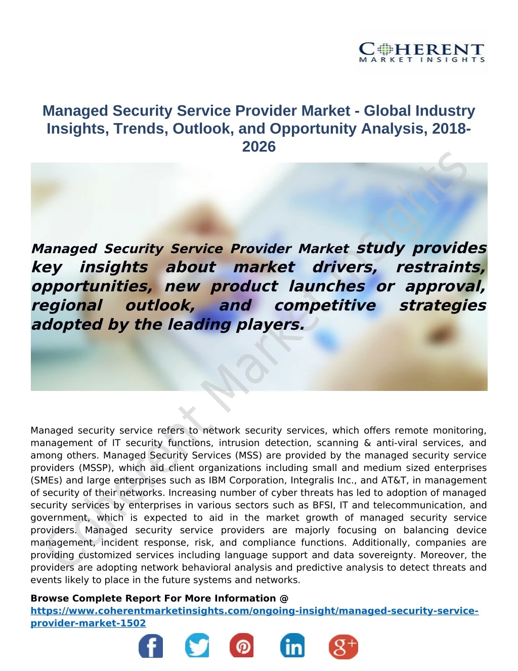 managed security service provider market global