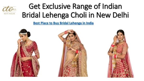 Buy Stylish Indian Wedding Dresses for Womens
