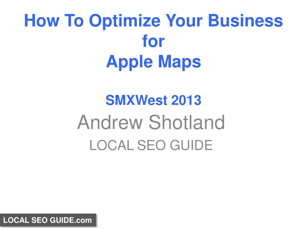 how to optimize your business for apple maps