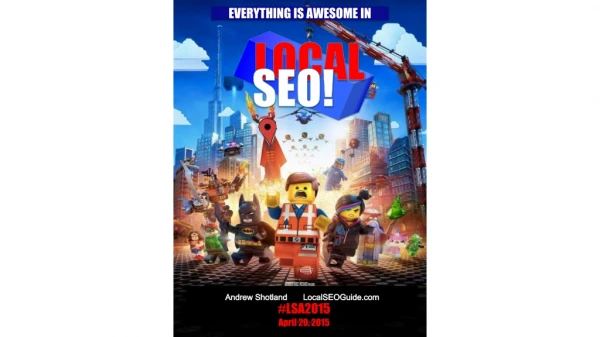 Everything is awesome in local seo!