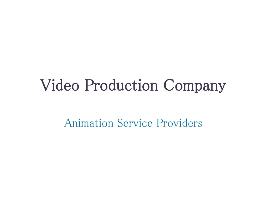 video production company