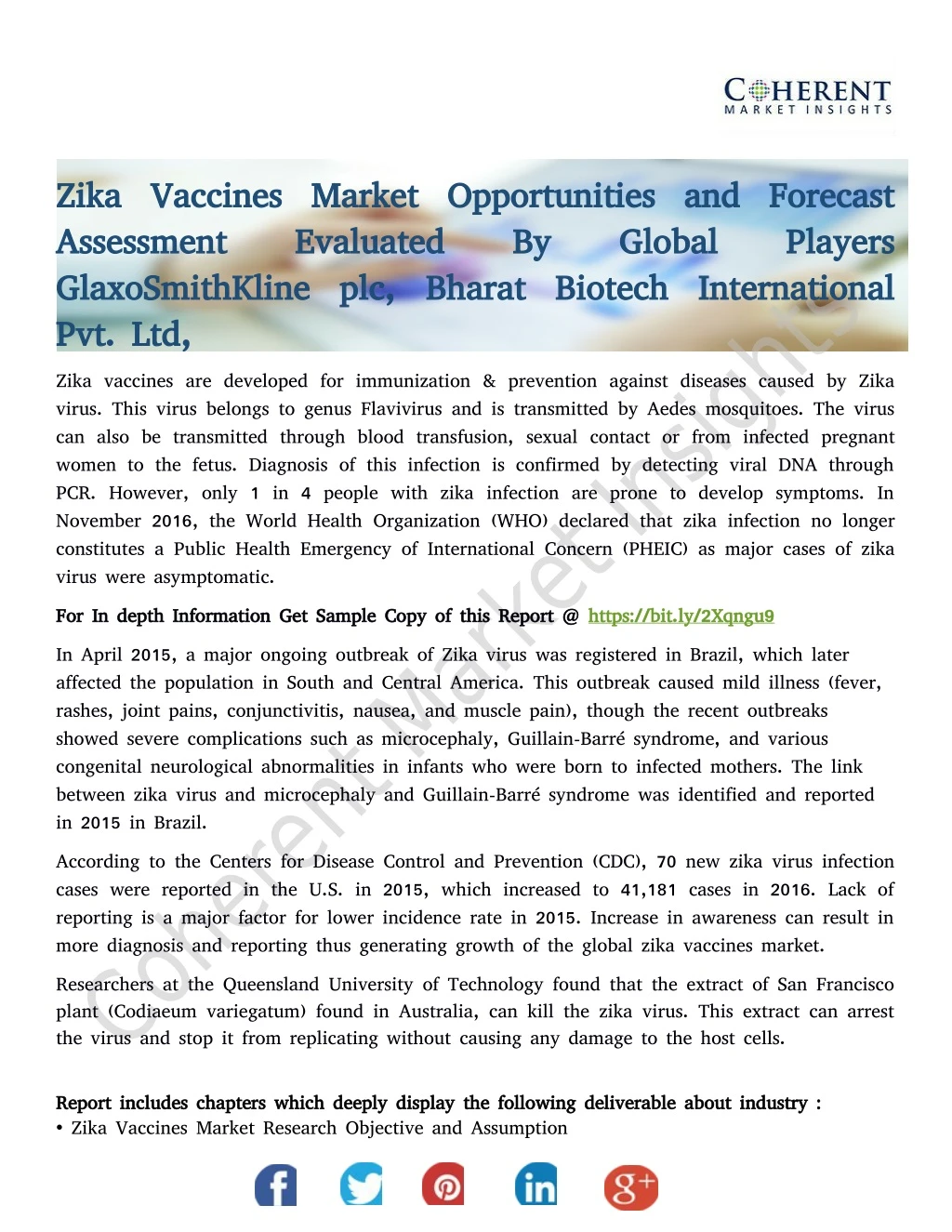 zika vaccines market opportunities and forecast