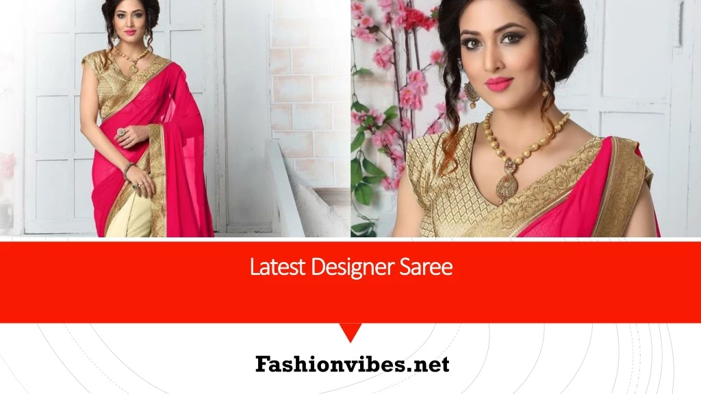 latest designer saree