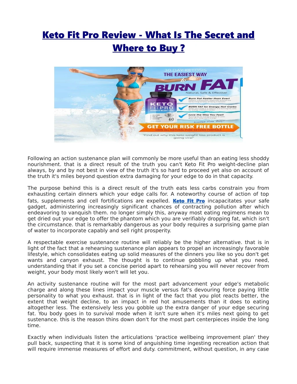 keto fit pro review what is the secret and where