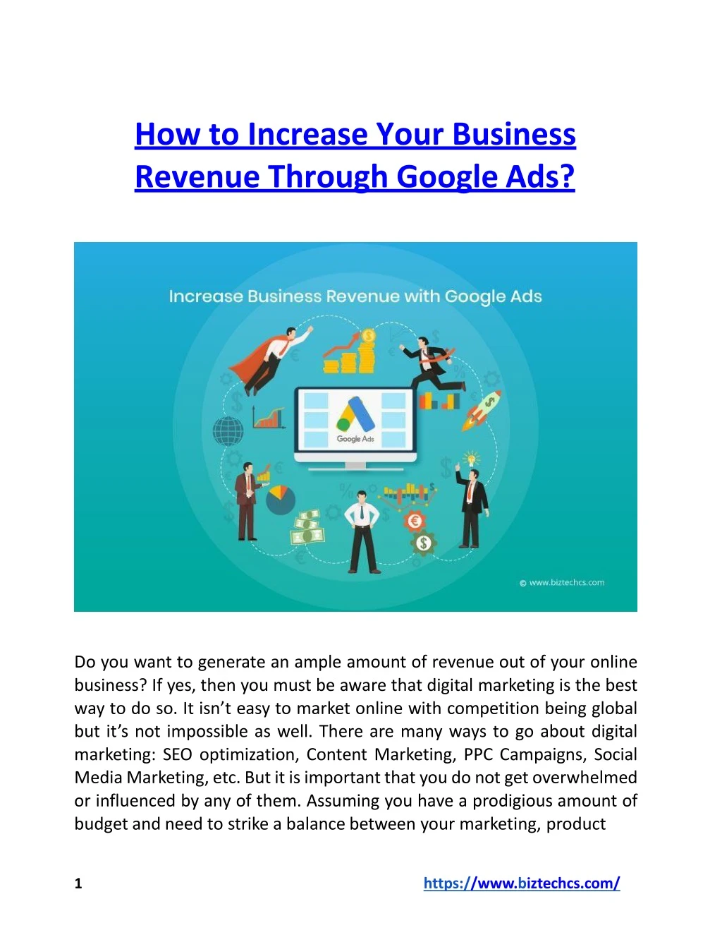 how to increase your business revenue through google ads