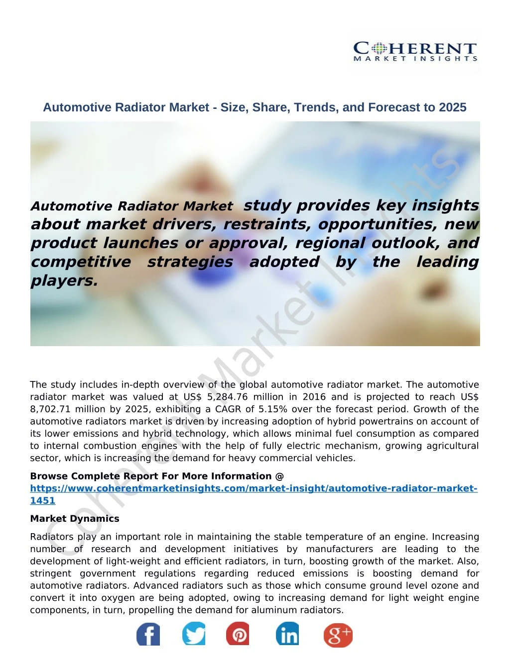 automotive radiator market size share trends