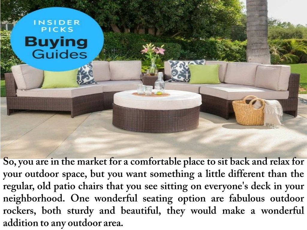 so you are in the market for a comfortable place
