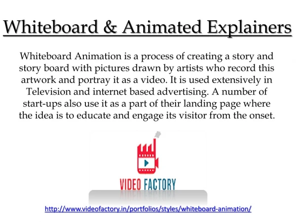 Whiteboard & Animated Explainers