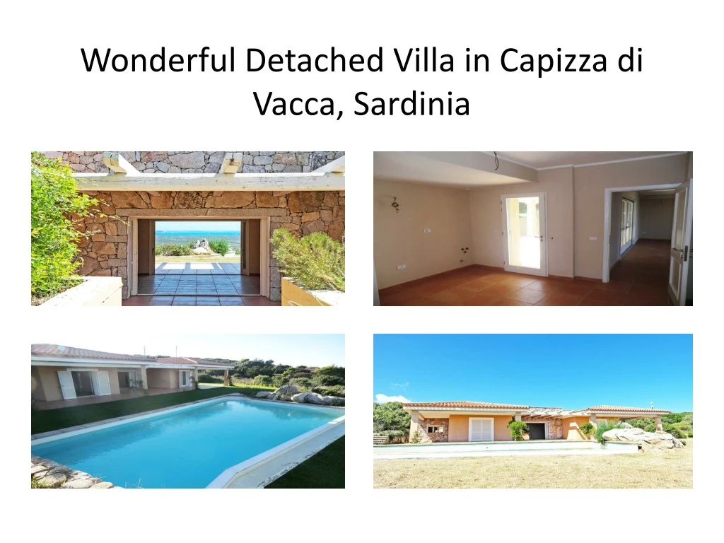 wonderful detached villa in capizza di vacca sardinia