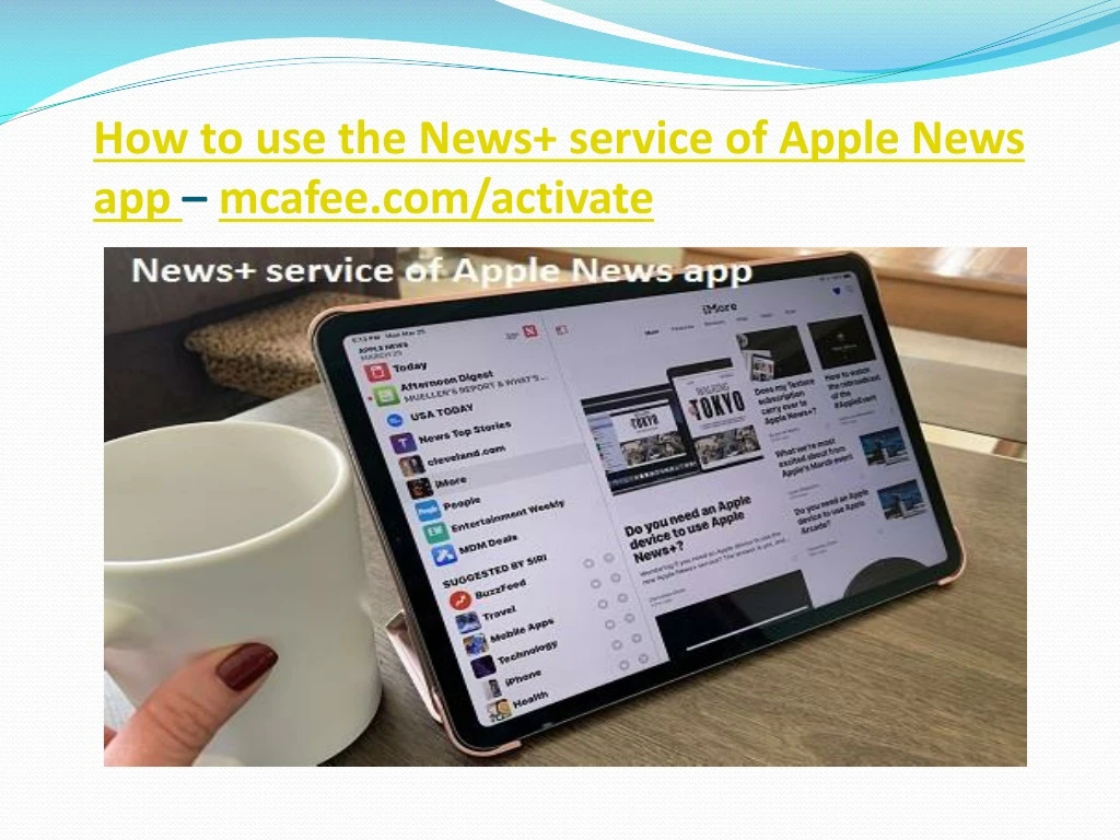 how to use the news service of apple news app mcafee com activate