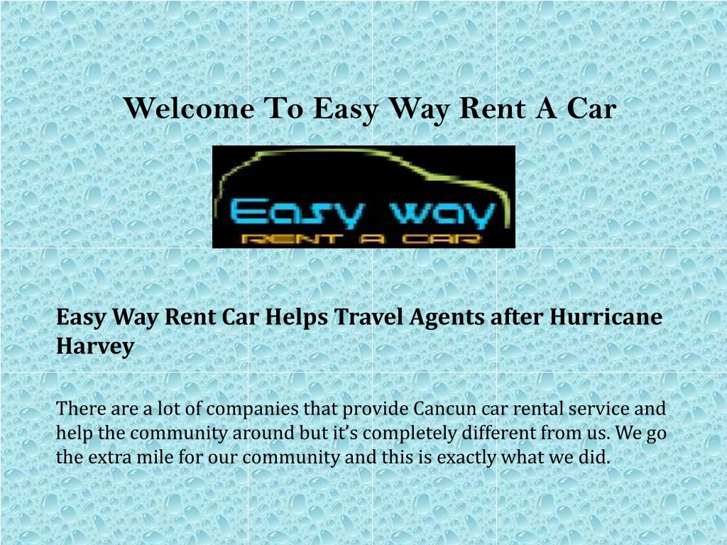 welcome to easy way rent a car