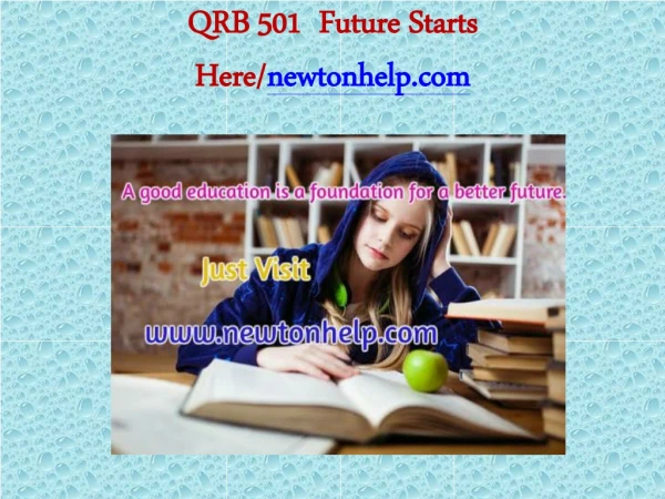 QRB 501 Future Starts Here /newtonhelp.com