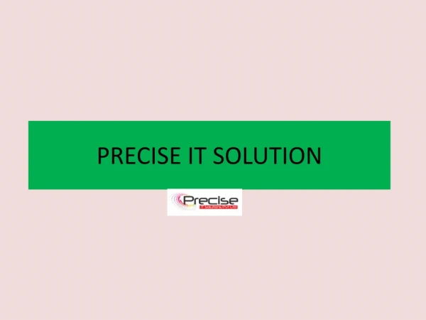 Top most IT Company - Precise IT Solutions