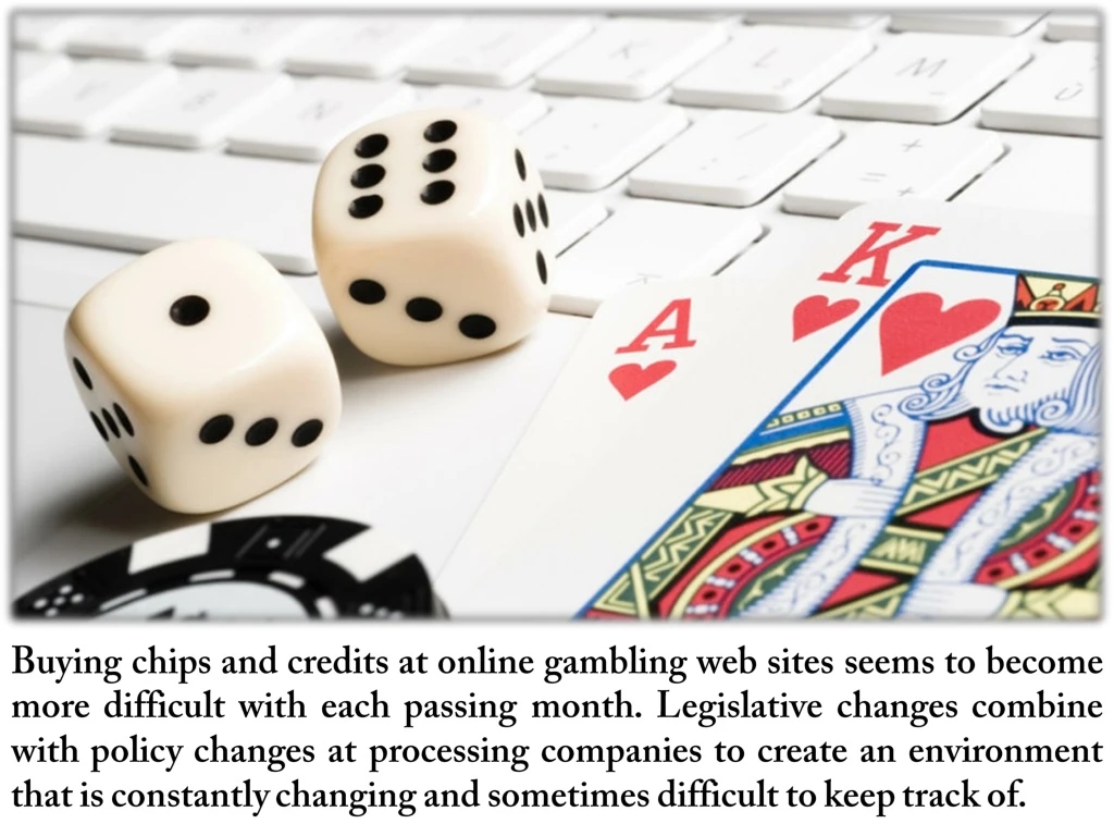 buying chips and credits at online gambling