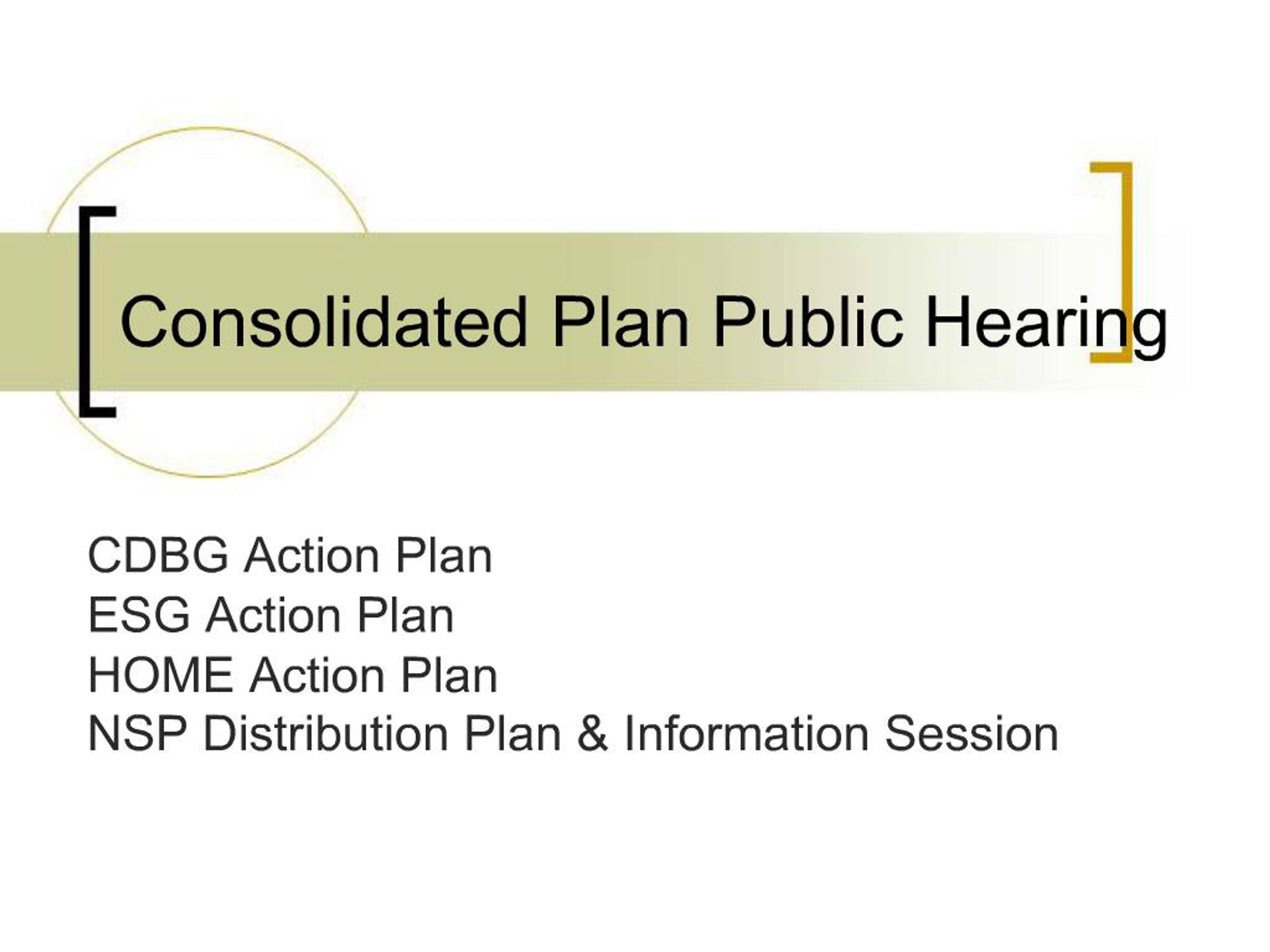 PPT - Consolidated Plan Public Hearing PowerPoint Presentation, free ...