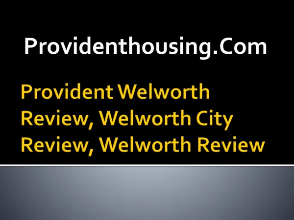 Buy Apartment in Provident Welworth Review in Bangalore