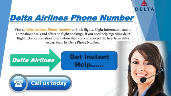 Delta Flight Reservation by Delta Airlines Phone Number