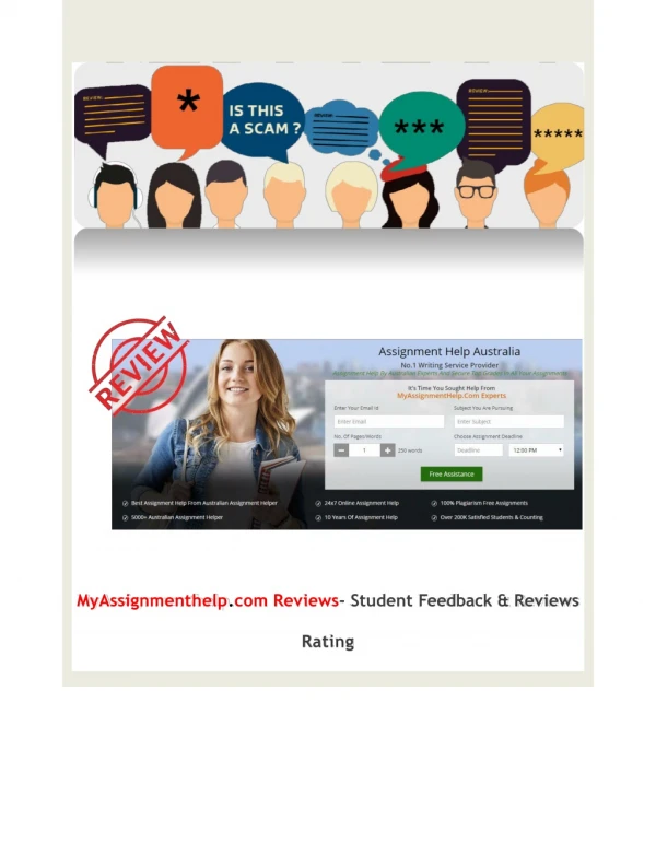 MyAssignmentHelp.com Review | Rating and Feedback