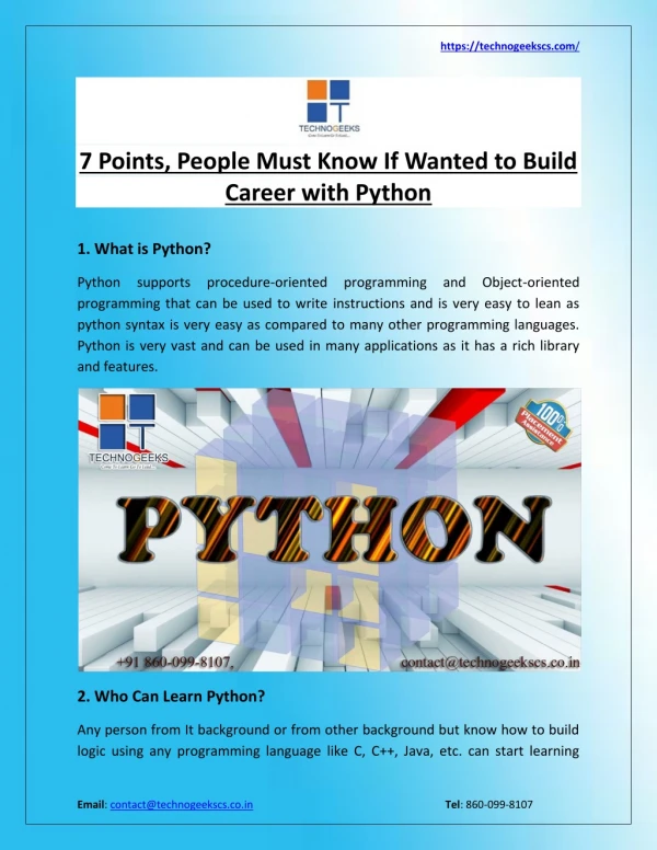 Python training in pune