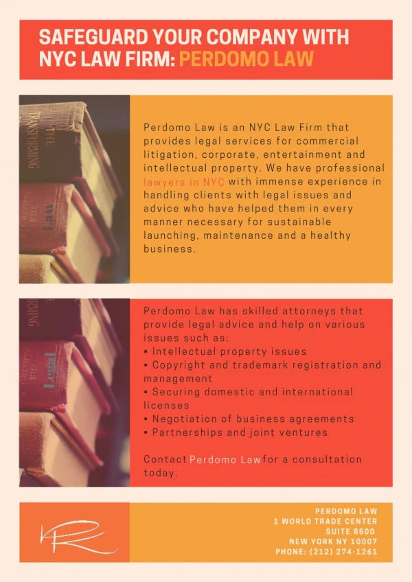 Safeguard Your Company with NYC Law Firm - Perdomo Law
